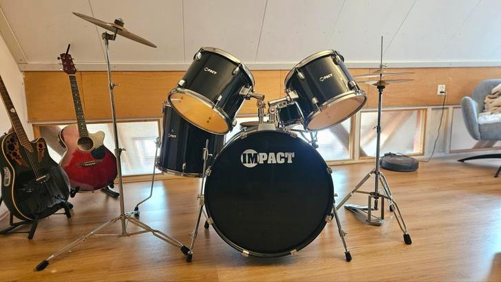 Drumstel - Impact, Muziek en Instrumenten, Drumstellen en Slagwerk, Gebruikt, Overige merken, Ophalen