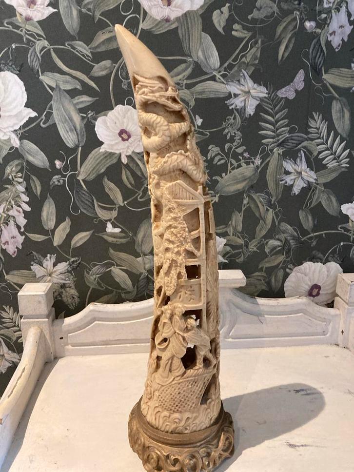 Chinees Been Beeld - Erfenis, Gedetailleerd, Antiek en Kunst, Kunst | Beelden en Houtsnijwerken, Ophalen of Verzenden