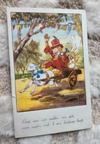 Aangeklede aap rijdt in wagen getrokken door geit, Verzenden, 1940 tot 1960, Gelopen, Kinderen
