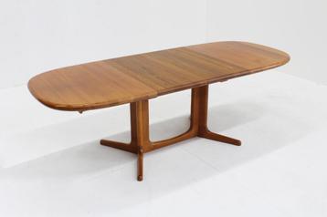 Vintage Glostrup ovalen uitschuifbare eettafel tafel teak  beschikbaar voor biedingen