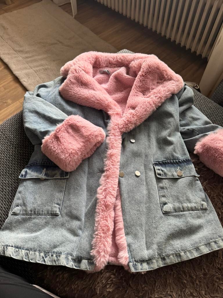 Nieuwe jas mt M/L, Ophalen, Zo goed als nieuw, Maat 42/44 (L), Blauw
