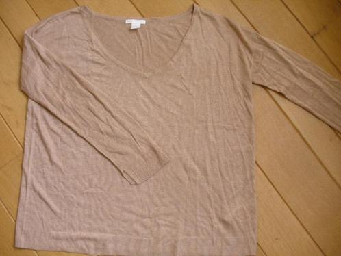 H&M BASIC trui donker zand maat S, Kleding | Dames, Truien en Vesten, Zo goed als nieuw, Maat 36 (S), Bruin, Ophalen of Verzenden