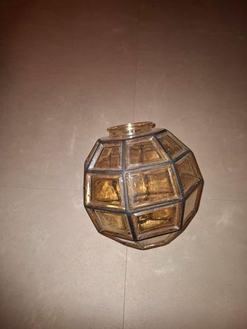 Vintage glashütte Limburg art deco amberkleurig beschikbaar voor biedingen