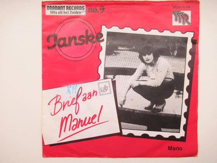 JANSKE #  GEEF DEZE BRIEF AAN MANUEL / MARIO KOM EVEN, Cd's en Dvd's, Vinyl | Nederlandstalig, Zo goed als nieuw, Levenslied of Smartlap