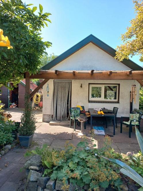 Moestuin 600m2 met huisje in Gronau, Tuin en Terras, Tuinhuizen, Zo goed als nieuw, Hout, 200 tot 400 cm, Ophalen