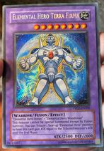Yu-Gi-Oh! Elemental HERO Terra Firma PP02 !, Verzenden, Zo goed als nieuw, Losse kaart, Foil