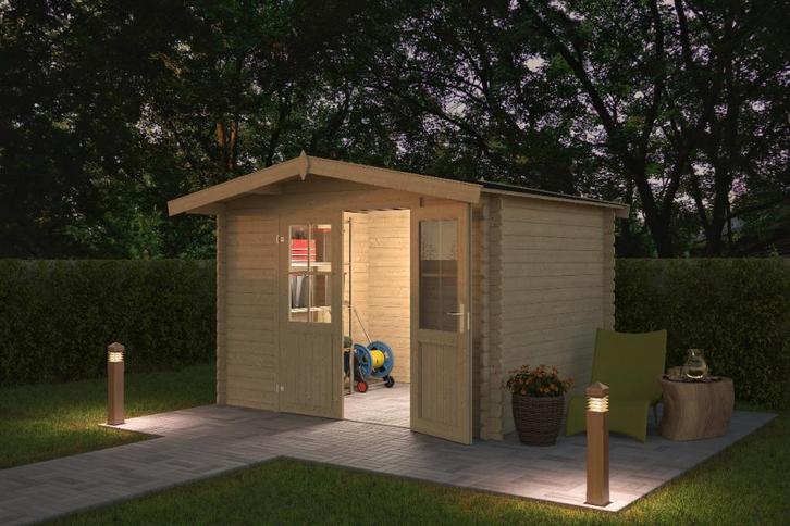 Blokhut Baltimore 292x230 Onbehandeld vuren, Hobby en Vrije tijd, Overige Hobby en Vrije tijd, Nieuw, Verzenden