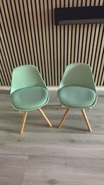 Nous kids kinderstoel Woody twee stuks stoelen mintgroen, Ophalen, Zo goed als nieuw, Stoel(en)