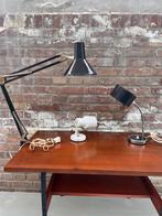 Zwarte vintage architectenlamp, Ophalen of Verzenden, Gebruikt, Minder dan 50 cm