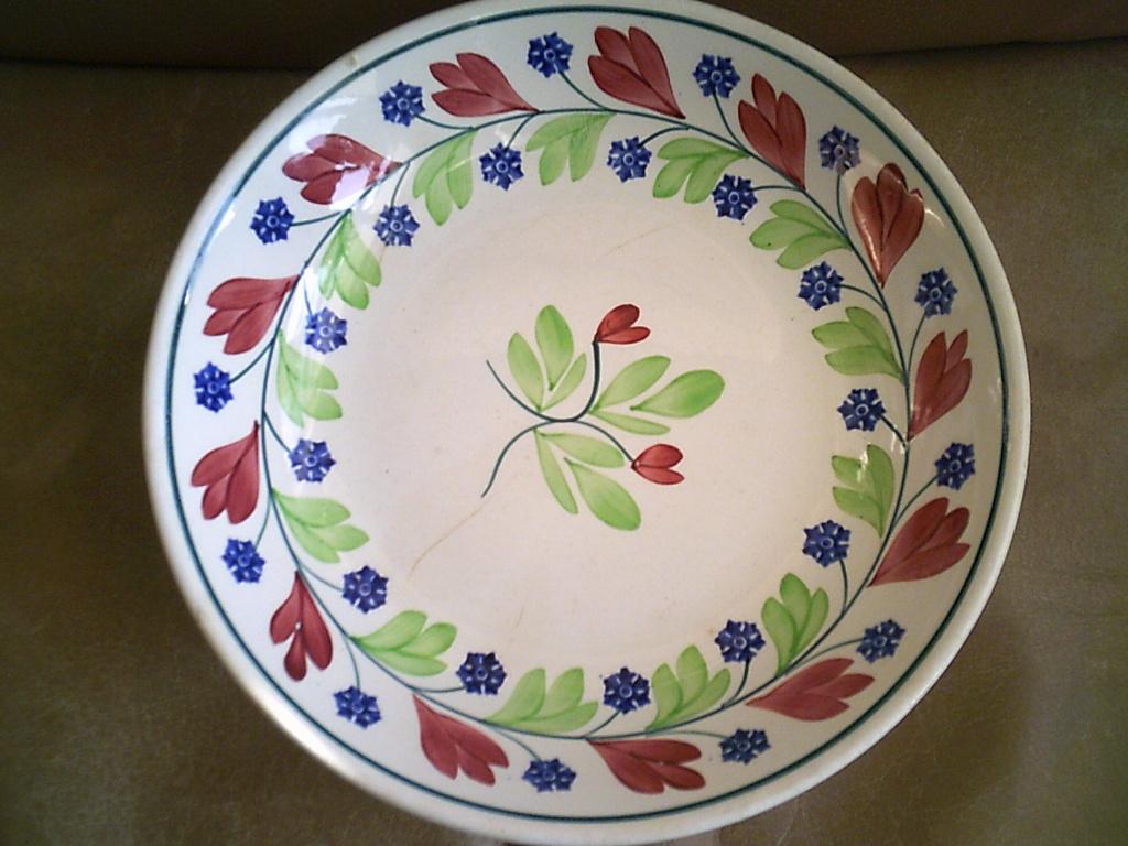 Societe ceramique decor?? boerenbont rijstschaal, Antiek en Kunst, Antiek | Servies los, Ophalen of Verzenden