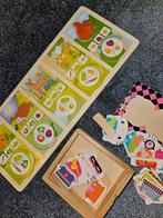 Houten puzzels: bos dieren, Hello Kitty, Ophalen of Verzenden, 10 tot 50 stukjes, Zo goed als nieuw, 6 maanden tot 2 jaar