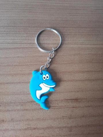 Sleutelhanger Dolfijn Rubber 3,5 cm. beschikbaar voor biedingen