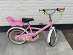 Meisjes fiets 16 inch met poppenzitje, Fietsen en Brommers, Fietsen | Kinderfietsjes, Gebruikt, Ophalen