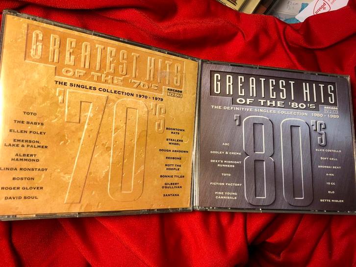 2 x 2CD box Greatest Hits of 70's en 80's, Cd's en Dvd's, Cd's | Rock, Zo goed als nieuw, Poprock, Ophalen of Verzenden