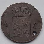 1/2 Cent 1865 Nederland Oude Antieke Munt Willem III Schaars, Ophalen of Verzenden, Koning Willem III