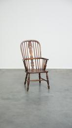 Charmante, antieke Engelse highback Windsor eetkamerstoel, Ophalen