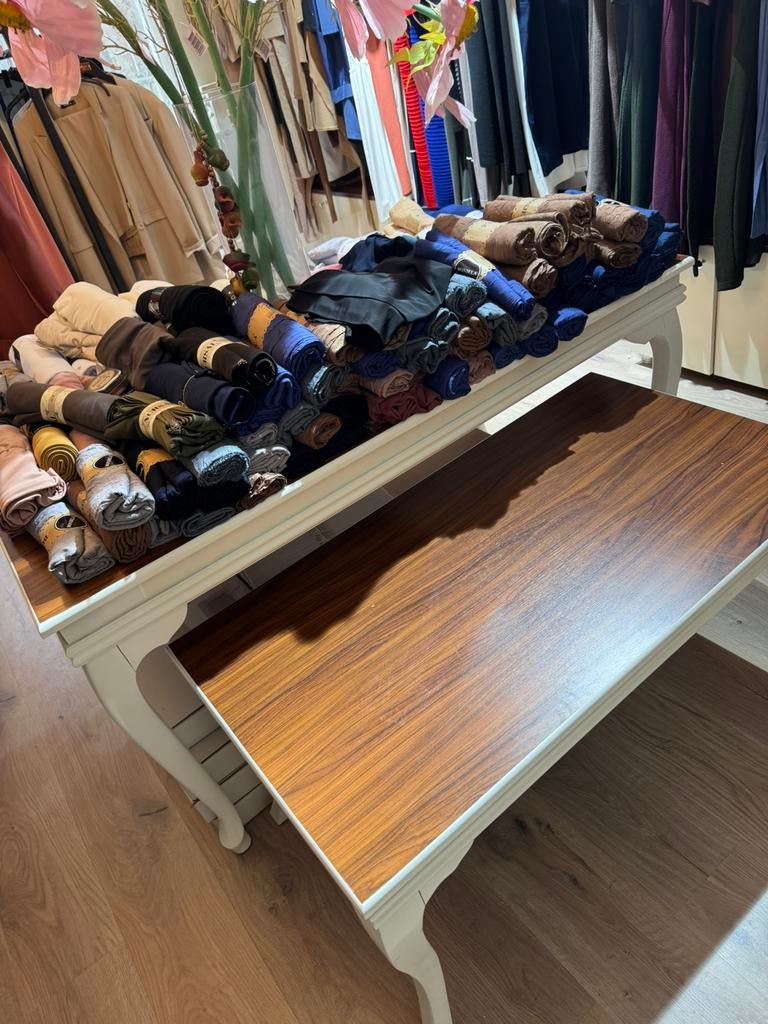 Eettafel salontafel set, Huis en Inrichting, Tafels | Eettafels, 100 tot 150 cm, Rond, Zo goed als nieuw, 50 tot 100 cm