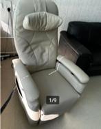 Lederen Fitform Vario lll sta op stoel créme, Huis en Inrichting, Fauteuils, Ophalen, Zo goed als nieuw, Leer