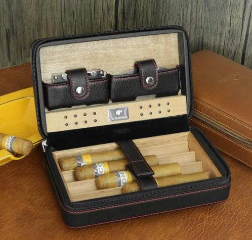 Cohiba - luxe reishumidor/ sigarendoos (NIEUW), Verzamelen, Rookartikelen, Aanstekers en Luciferdoosjes, Nieuw, Tabaksdoos of Verpakking