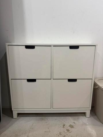 Ställ schoenenkast 4 vakken wit 96x17x90 cm topseller! beschikbaar voor biedingen