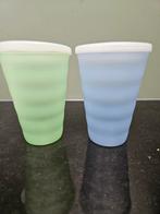 2x 500 ml rietjes bekers incl rietjes deksel p/st, Huis en Inrichting, Keuken | Tupperware, Ophalen of Verzenden, Zo goed als nieuw