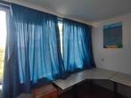 Set van 2 blauwe gordijnen, Blauw, 150 tot 200 cm, Ophalen of Verzenden, Zo goed als nieuw