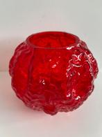 INGRID GLASHÜTTE. —. SCHORSGLAS. —  ROOD(14643)., Antiek en Kunst, Antiek | Glas en Kristal, Ophalen of Verzenden