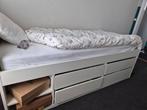 1 persoons bed Ikea Släkt, Huis en Inrichting, Slaapkamer | Bedden, Ophalen, 90 cm, Eenpersoons, Wit