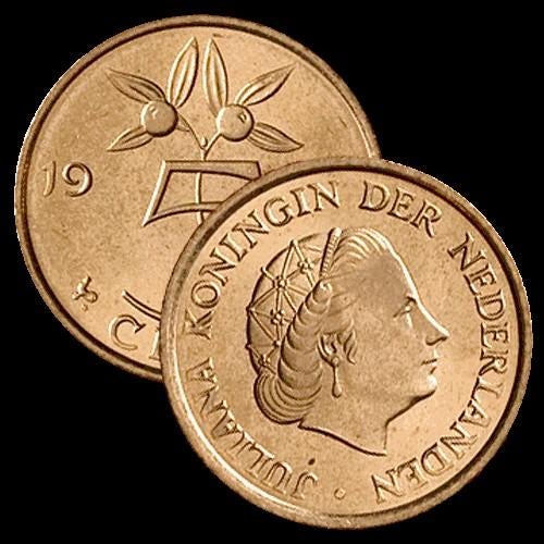 5 cent 1948 /1980 juliana, Postzegels en Munten, Munten | Nederland, Ophalen of Verzenden, Koningin Juliana, 5 cent, Losse munt