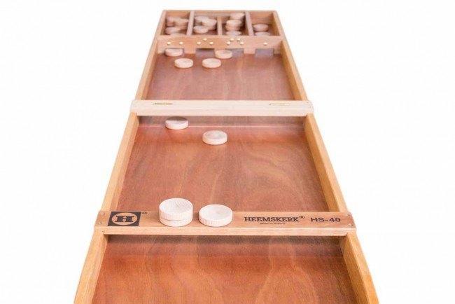 Heemskerk Sjoelbak HS-40 inklapbaar Funty, Hobby en Vrije tijd, Gezelschapsspellen | Bordspellen, Nieuw, Een of twee spelers, Drie of vier spelers