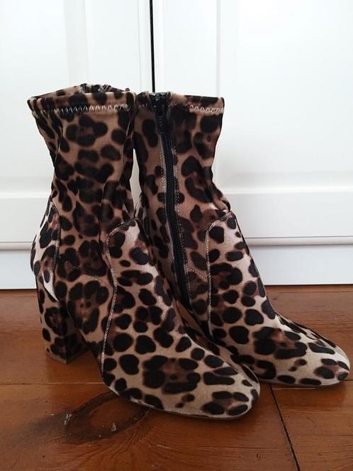 River Island panter print laarzen laarsjes, maat 36, Kleding | Dames, Schoenen, Gedragen, Lage of Enkellaarzen, Bruin, Ophalen of Verzenden
