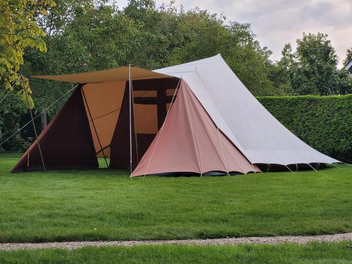 De Waard Lepelaar met luifel en windschermen, Caravans en Kamperen, Tenten, tot en met 4, Gebruikt, Ophalen of Verzenden