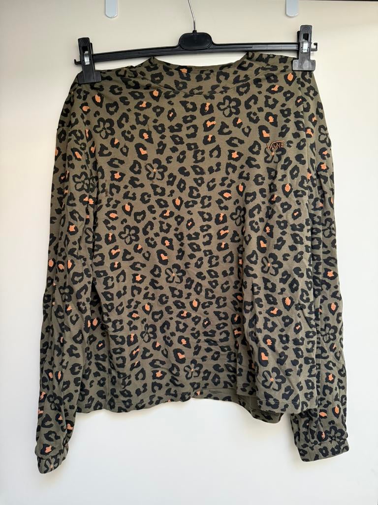 Vans trui truitje sweater panter groen zwart maat L, Ophalen of Verzenden, Zo goed als nieuw, Maat 42/44 (L), Zwart