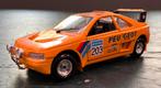 Peugeot 405 T16 Paris-Dakar 1.24 Bburago, Ophalen of Verzenden, Zo goed als nieuw, Bburago