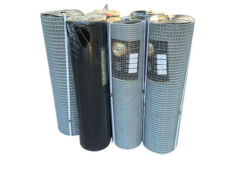 Premium Volière gaas 6,3-50,8mm verzinkt, zwart & groen, Tuin en Terras, Gaas en Draad, Nieuw, Gaas, 20 meter of meer, Ophalen