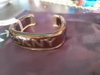 Stalen armband DKNY, Ophalen of Verzenden, Zo goed als nieuw, Bruin, Staal