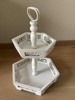 Wit houten etagere, Huis en Inrichting, Woonaccessoires | Etagères, Ophalen of Verzenden, Gebruikt