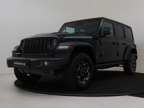 Jeep Wrangler Unlimited 4xe 380 Rubicon | Leder | Navigatie, Auto's, Jeep, Bedrijf, Te koop, Wrangler, ABS, Achteruitrijcamera