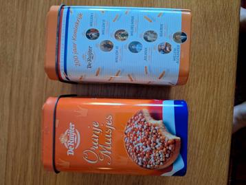 2 oranje blikjes van de Ruijter beschikbaar voor biedingen