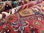 Handgeknoopt vloerkleed vintage Perzisch stijl  340  248 cm, Crème, Heriz design Perzisch klassiek Mid-century Bohemian Eclectisch