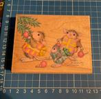 Houten stempel , groot , house mouse , als kerstcadeautje, Ophalen of Verzenden, Nieuw, Houten stempel