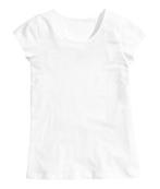 Hema tricot witte shirt top t-shirt maat 122-128, Meisje, Nieuw, Ophalen of Verzenden, Shirt of Longsleeve