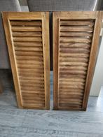 Houten louvre luiken 85x32 cm per stuk, Huis en Inrichting, Woonaccessoires | Overige, Ophalen, Zo goed als nieuw