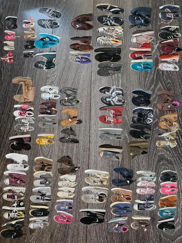 Partij 79 paar schoenen Adidas Nike converse vans  beschikbaar voor biedingen