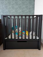 Zwarte box met lade INCLUSIEF boxkleed en speeltjes, Kinderen en Baby's, Boxen, Ophalen, Gebruikt, Vierkant, Lade