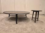 Flexform Dany salontafel & bijzettafel, Huis en Inrichting, Tafels | Salontafels, 100 tot 150 cm, Rond, Zo goed als nieuw, Minder dan 50 cm