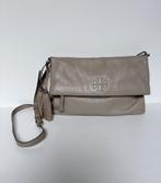 TORY BURCH Taupe grijs leer crossbody schouder bag tas, Ophalen of Verzenden, Zo goed als nieuw, Grijs, Handtas