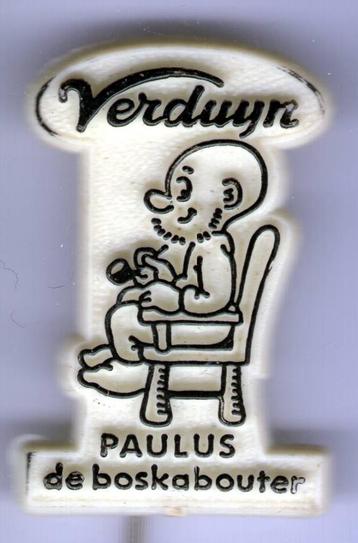 Paulus de bos kabouter Verduin zwart op wit speldje( T_077 ) beschikbaar voor biedingen