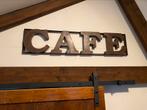 IJzeren industriële letters café, Huis en Inrichting, Woonaccessoires | Overige, Ophalen, Nieuw, Nvt, Nvt