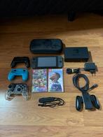 Nintendo Switch + Mario Kart 8 Deluxe & Pro Controller, Gebruikt, Racen en Vliegen, Ophalen of Verzenden, 3 spelers of meer